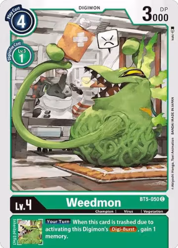 Weedmon (BT5-050 C), Battle of Omni — Digimon card price