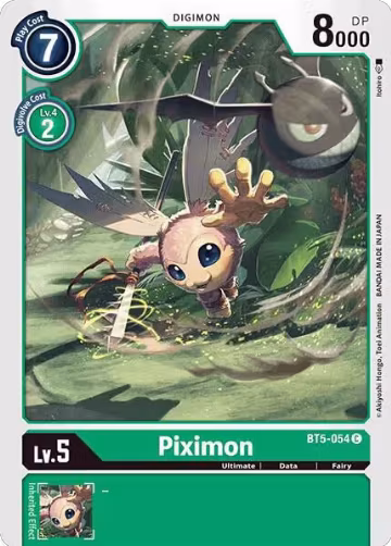 Piximon (BT5-054 C), Battle of Omni — Digimon card price