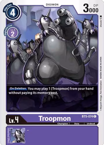 Troopmon (BT5-074 C), Battle of Omni — Digimon card price