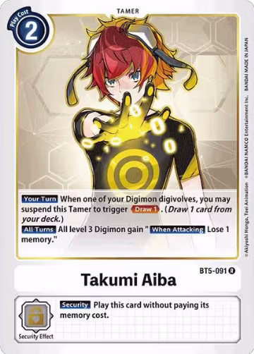 Takumi Aiba (BT5-091 R), Battle of Omni — Digimon card price