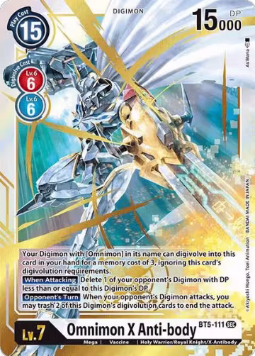 Omnimon X Anti-body (BT5-111 SEC), Battle of Omni — Digimon card price