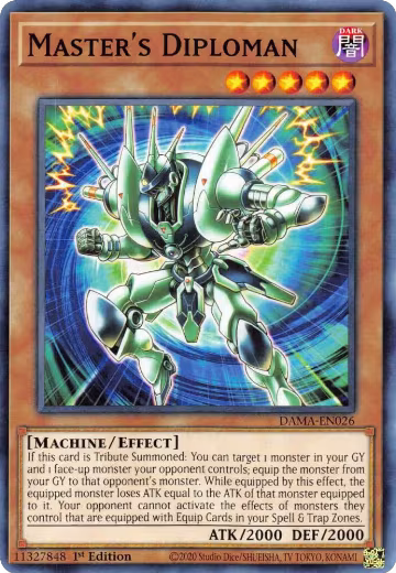 Master's Diploman (DAMA-EN026), Dawn of Majesty — Yu-Gi-Oh! card price