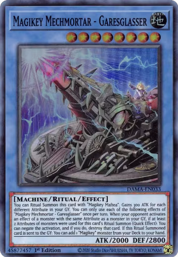 Magikey Mechmortar - Garesglasser (DAMA-EN033), Dawn of Majesty — Yu-Gi-Oh! card price
