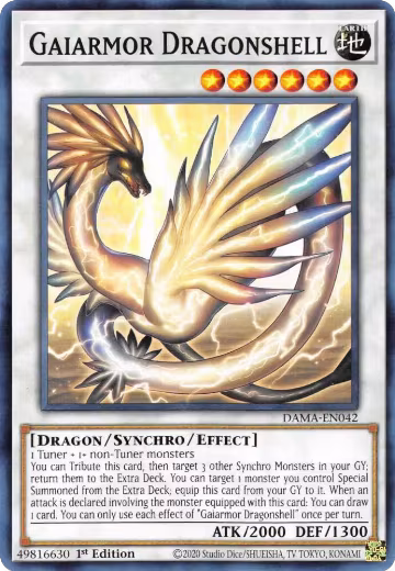 Gaiarmor Dragonshell (DAMA-EN042), Dawn of Majesty — Yu-Gi-Oh! card price