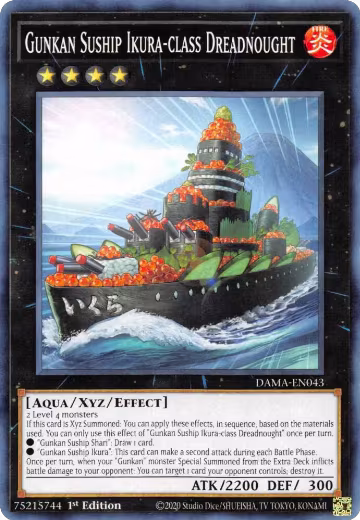 Gunkan Suship Ikura-class Dreadnought (DAMA-EN043), Dawn of Majesty — Yu-Gi-Oh! card price