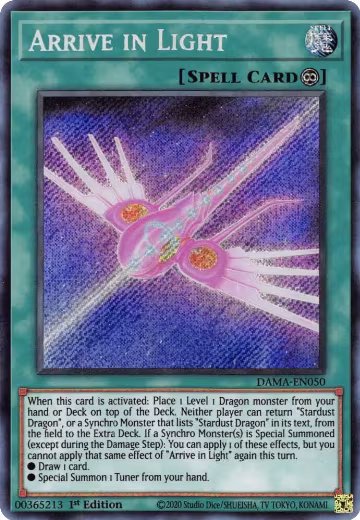 Arrive in Light (DAMA-EN050), Dawn of Majesty — Yu-Gi-Oh! card price