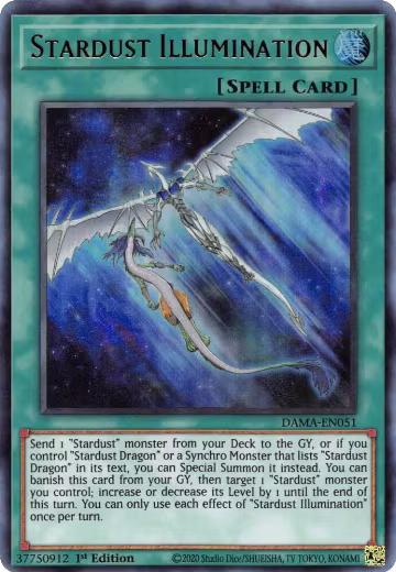 Stardust Illumination (DAMA-EN051), Dawn of Majesty — Yu-Gi-Oh! card price