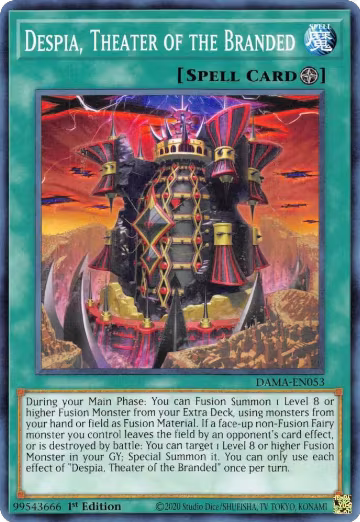 Despia, Theater of the Branded (DAMA-EN053), Dawn of Majesty — Yu-Gi-Oh! card price