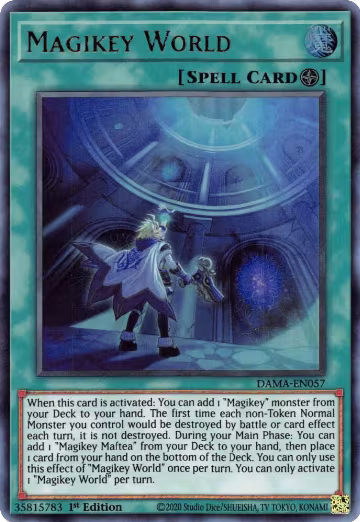 Magikey World (DAMA-EN057), Dawn of Majesty — Yu-Gi-Oh! card price