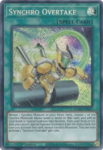 Synchro Overtake (DAMA-EN067), Dawn of Majesty — Yu-Gi-Oh! card price