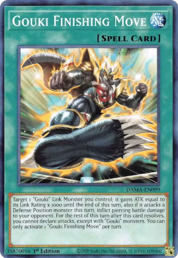 Gouki Finishing Move (DAMA-EN099), Dawn of Majesty — Yu-Gi-Oh! card price
