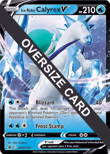 Ice Rider Calyrex V - SWSH130 (SWSH130), Jumbo Cards — Pokémon card price