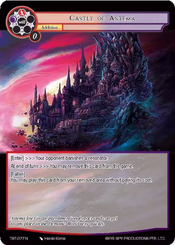 Castle of Astema (TST-077), The Seventh — Force of Will card price