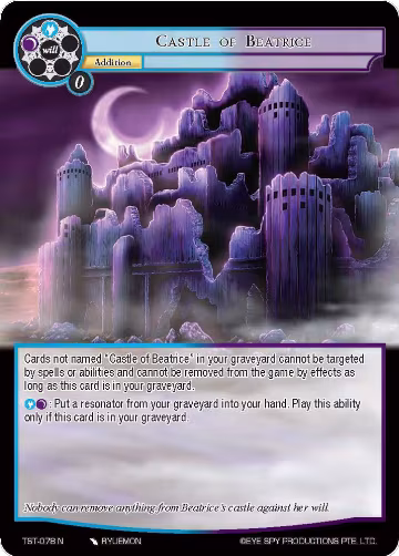Castle of Beatrice (TST-078), The Seventh — Force of Will card price