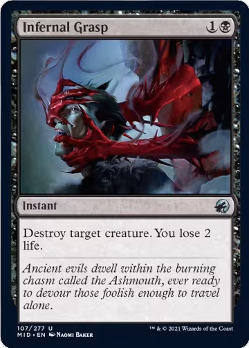 Infernal Grasp (107), Innistrad: Midnight Hunt — Magic card price