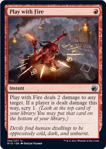 Play with Fire (154), Innistrad: Midnight Hunt — Magic card price