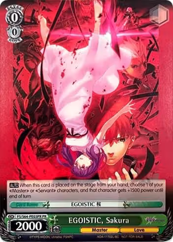 EGOISTIC, Sakura (FS/S64-PE03PR PR), Fate/stay night [Heaven's Feel] — Weiß Schwarz card price