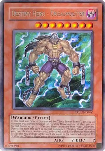 Destiny Hero - Dreadmaster (EOJ-EN004K) (EOJ-EN004K), Redemption Replacement — Yu-Gi-Oh! card price