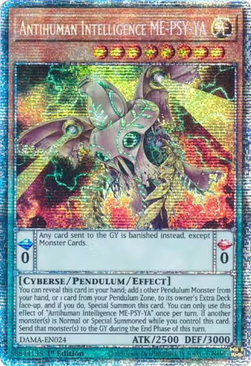 Antihuman Intelligence ME-PSY-YA (Starlight Rare) (DAMA-EN024), Dawn of Majesty — Yu-Gi-Oh! card price