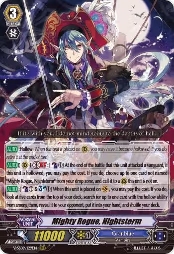 Mighty Rogue, Nightstorm (V-SS09/129EN), V-SS09: Revival Selection — Vanguard card price