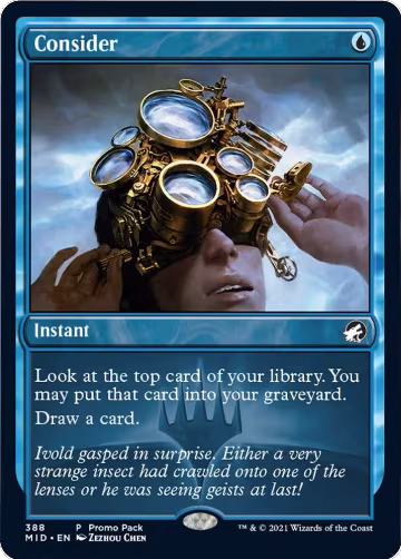 Consider (388), Promo Pack: Innistrad: Midnight Hunt — Magic card price