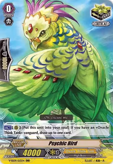 Psychic Bird (V-SS09/013EN), V-SS09: Revival Selection — Vanguard card price