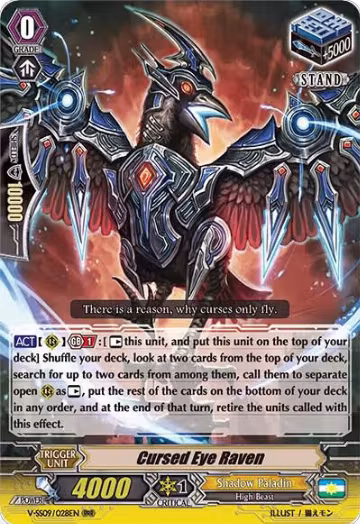 Cursed Eye Raven (V-SS09/028EN), V-SS09: Revival Selection — Vanguard card price