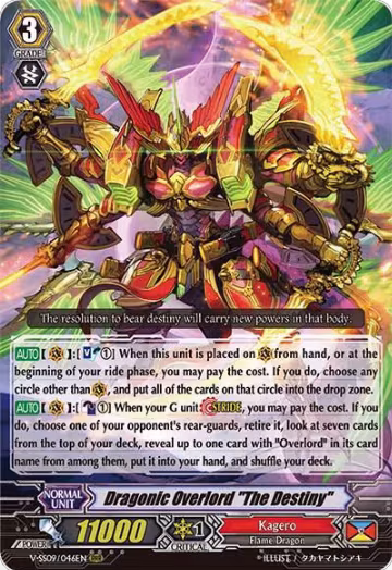 Dragonic Overlord "The Destiny" (V-SS09/046EN), V-SS09: Revival Selection — Vanguard card price
