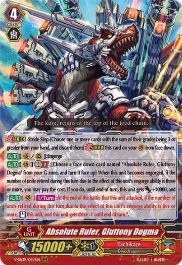 Absolute Ruler, Gluttony Dogma (V-SS09/057EN), V-SS09: Revival Selection — Vanguard card price