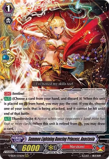 Summon Lightning Dancing Princess, Anastasia (V-SS09/076EN), V-SS09: Revival Selection — Vanguard card price