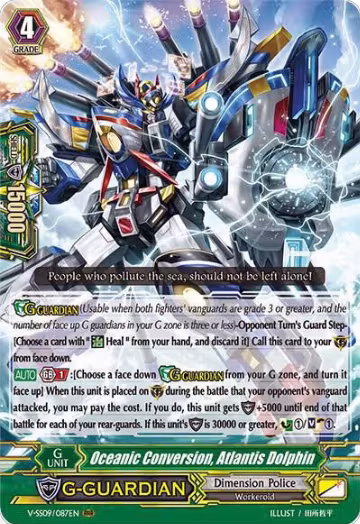 Oceanic Conversion, Atlantis Dolphin (V-SS09/087EN), V-SS09: Revival Selection — Vanguard card price