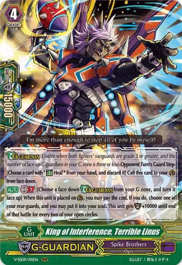 King of Interference, Terrible Linus (V-SS09/101EN), V-SS09: Revival Selection — Vanguard card price