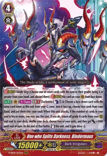 One who Splits Darkness, Bledermaus (V-SS09/107EN), V-SS09: Revival Selection — Vanguard card price