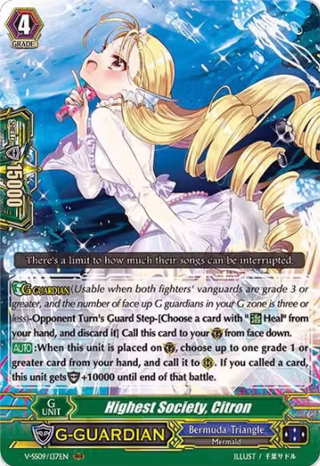 Highest Society, Citron (V-SS09/137EN), V-SS09: Revival Selection — Vanguard card price