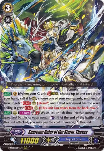 Supreme Ruler of the Storm, Thavas (V-SS09/144EN), V-SS09: Revival Selection — Vanguard card price