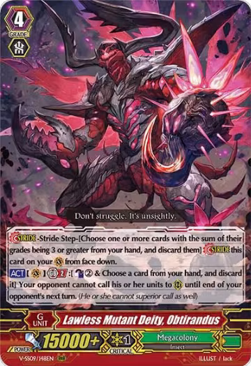 Lawless Mutant Deity, Obtirandus (V-SS09/148EN), V-SS09: Revival Selection — Vanguard card price
