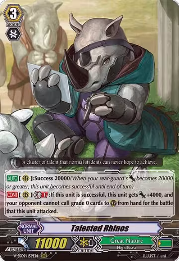 Talented Rhinos (V-SS09/159EN), V-SS09: Revival Selection — Vanguard card price