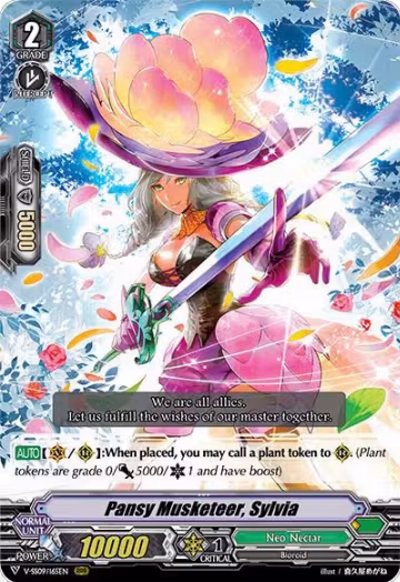 Pansy Musketeer, Sylvia (V-SS09/165EN), V-SS09: Revival Selection — Vanguard card price