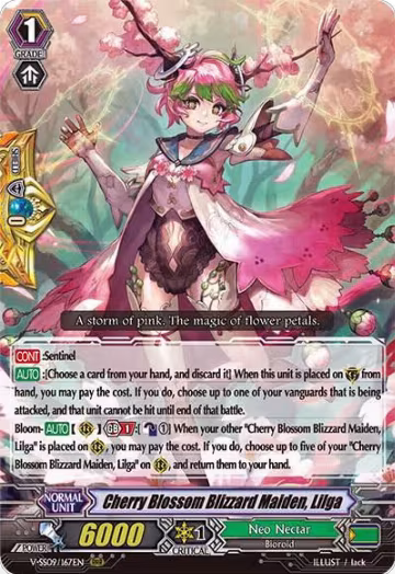 Cherry Blossom Blizzard Maiden, Lilga (V-SS09/167EN), V-SS09: Revival Selection — Vanguard card price