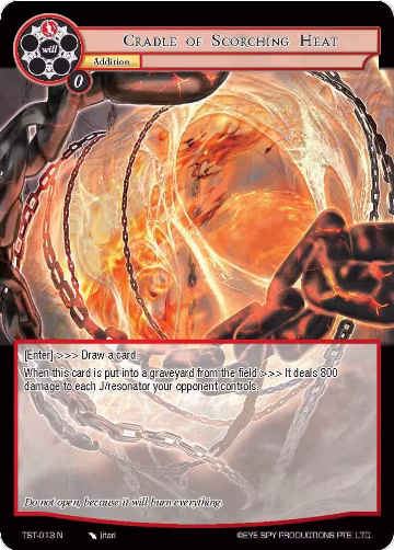 Cradle of Scorching Heat (TST-013), The Seventh — Force of Will card price