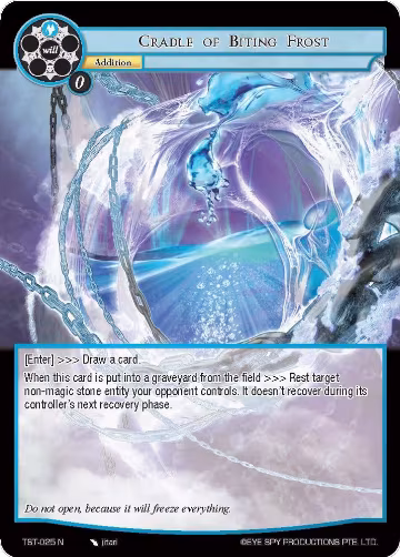 Cradle of Biting Frost (TST-025), The Seventh — Force of Will card price