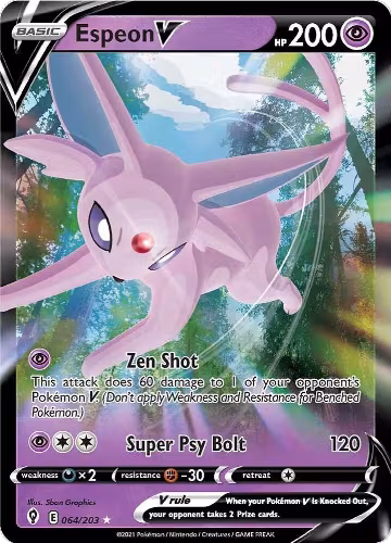 Espeon V (064/203), Evolving Skies — Pokémon card price