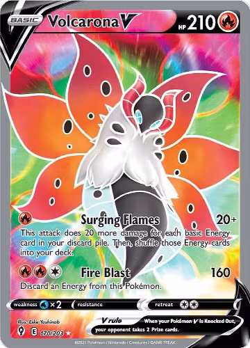 Volcarona V (Full Art) (170/203), Evolving Skies — Pokémon card price