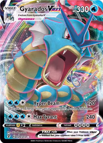 Gyarados VMAX (029/203), Evolving Skies — Pokémon card price
