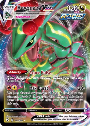 Rayquaza VMAX (111/203), Evolving Skies — Pokémon card price