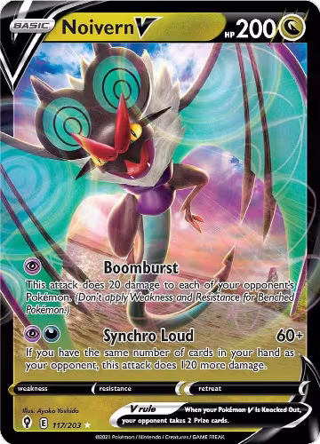 Noivern V (117/203), Evolving Skies — Pokémon card price