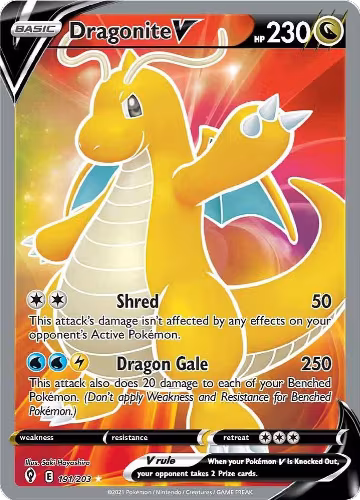 Dragonite V (Full Art) (191/203), Evolving Skies — Pokémon card price