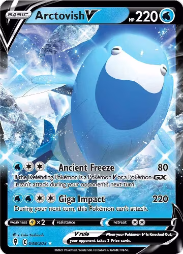 Arctovish V (048/203), Evolving Skies — Pokémon card price