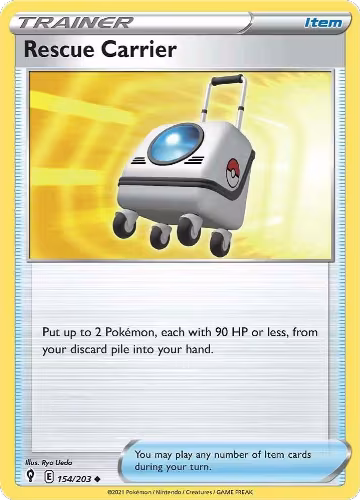 Rescue Carrier (154/203), Evolving Skies — Pokémon card price