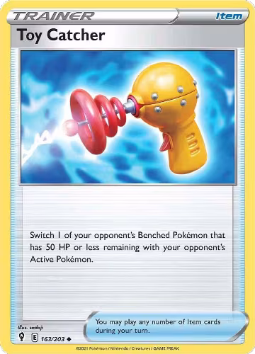 Toy Catcher (163/203), Evolving Skies — Pokémon card price